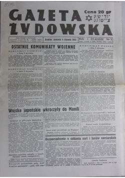 Gazeta Żydowska, 1942 r.