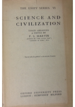 Science And Civilization, 1926 r.