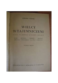 Wielcy wtajemniczeni, 1939 r.