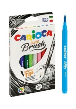 Pisaki Carioca Brush Tip 10 kolorów