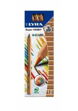 Kredki Super Ferby 4-kolorowe (12szt)