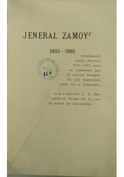 Jenarał Zamoyski, 1910 r.