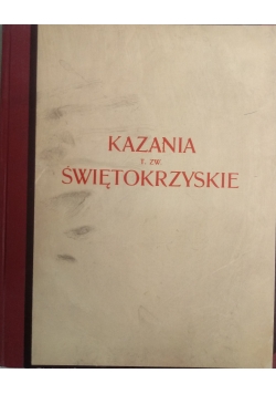 Kazania T.ZW. Świętokrzyskie, 1934 r.