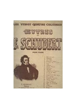 Les Vingt Quatre Celebres Oeuvres. de Fr Schubert, 1942 r.