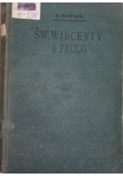 Św. Wincenty a Paulo, 1912 r.