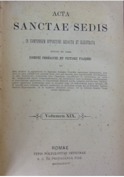 Acta sanctae sedis XIX, 1886 r.