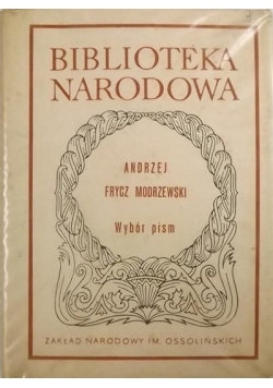 Frycz Modrzewski Wybór Pism