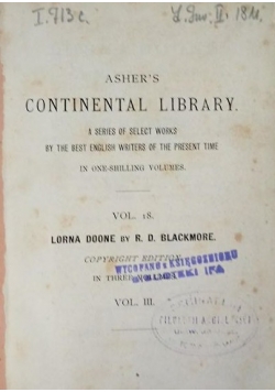 Asher's continental library, 1879 r.