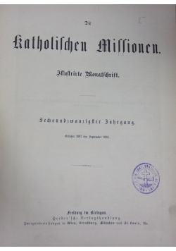 Die katholischen Millionen, 1897-1898r.