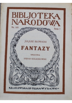 Słowacki Fantazy 1927 r.