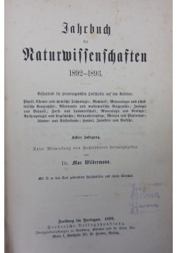 Fachrbuch Naturwissenschaften, 1893 r.