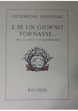 E Se Un Giorno Tornasse..., ok. 1935r.