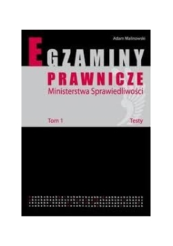 Egzaminy prawnicze, tom 1