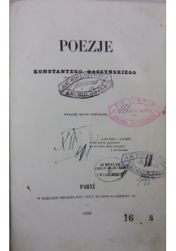 Poezje, 1856 r.