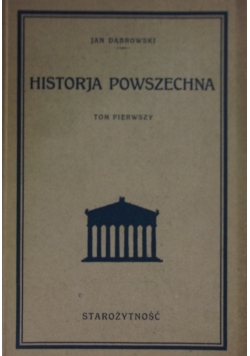 Historja powszechna, tom I, 1929 r.