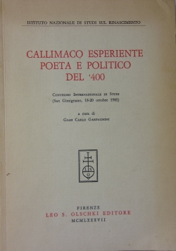Callimaco Esperiente Poeta e Politico del '400