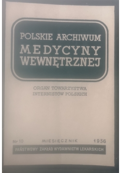 Polskie archiwum medycyny wewnętrznej nr.10