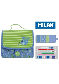Multipiórnik MILAN z 2 piórnikami COCONUT zielony