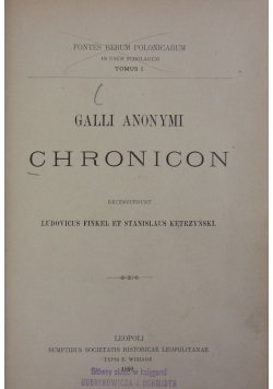 Chronicon, 1899 r.