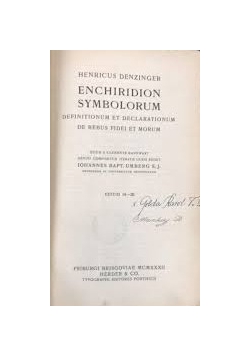 Enchiridion symbolorum, 1932 r.