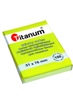 Notes samoprzylepny 51x76mm żółty 12 sztuk