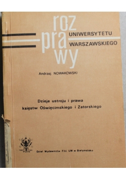 Rozprawy uniwersytetu warszawskiego