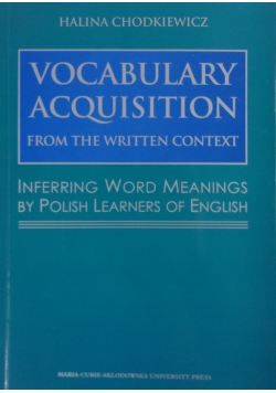 Vocabulary acquisition, from the written context