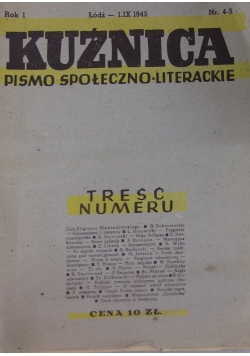 Kuźnica,nr.4-5,1945r.