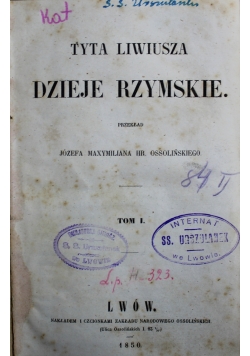 Dzieje Rzymskie Tom I 1850 r.
