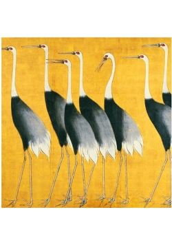 Karnet kwadrat z kopertą Cranes