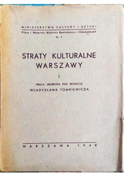 Straty kulturalne Warszawy, 1948 r.