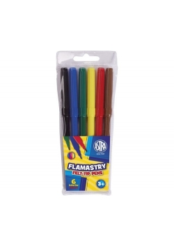 Flamastry Astra 6 kolorów