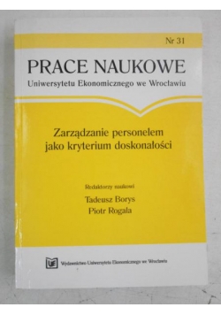Zarządzanie personelem jako kryterium doskonałości