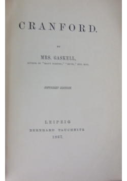 Cranford, 1867 r.