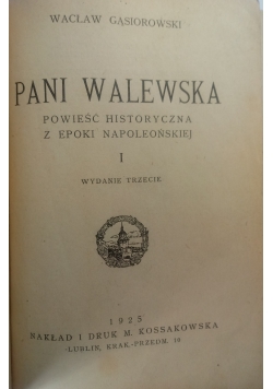 Pani Walewska. Zestaw 2 książek, 1930 r.