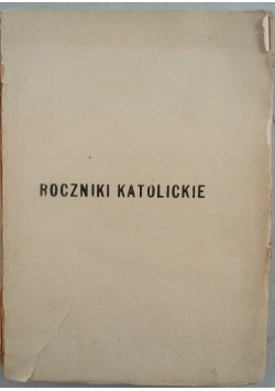 Roczniki katolickie, 1929 r.