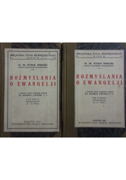 Rozmyślania o Ewangelji, Tom I i II, 1931 r.