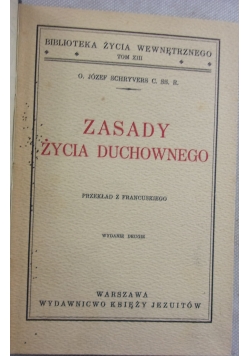 Zasady życia duchownego, 1937 r.