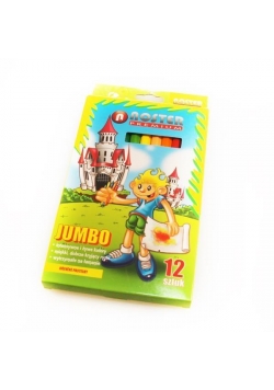 Kredki ołówkowe 12 kolorów Bonnini-Jumbo NOSTER