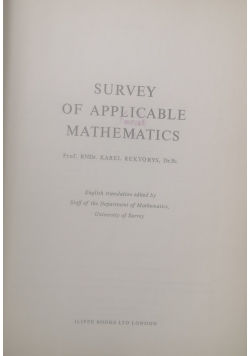 Survey of Applicable mathematics