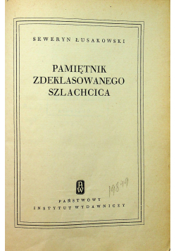 Pamiętnik zdeklasowanego szlachcica