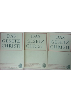 Das Gesetz Christi Tom 1-3