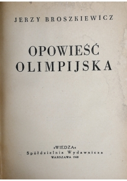 Opowieść olimpijska,1948 r.