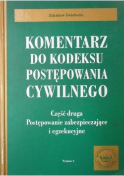 Komentarz do kodeksu postępowania cywilnego, część II