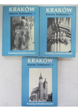 Kraków. Katalog zabytków sztuki w Polsce, 3 książki