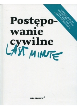 Postępowanie cywilne Last minute