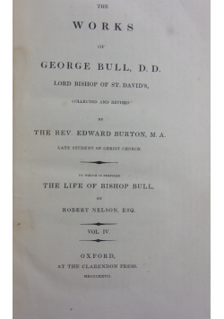 The works of George Bull, 1827 r.