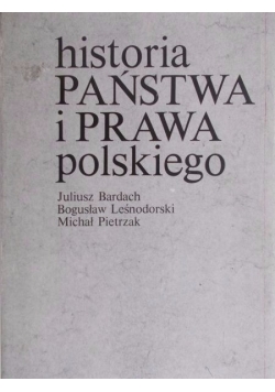Historia państwa i prawa polskiego, wydanie pierwsze