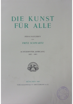 Die kunst fur alle herausgegeben, 1903r.