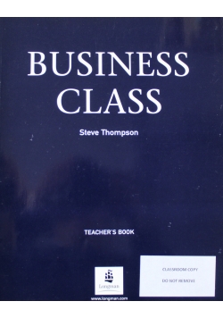 Business Class Teachers Book